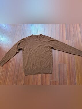 Muji Men's Brown Crewneck Sweater